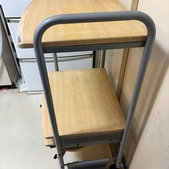 パソコンラック　キャスター付きの画像