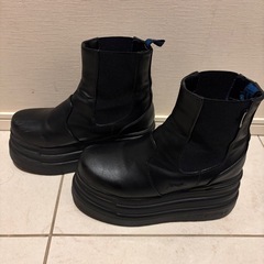 YOSUKE ヨースケ　厚底サイドゴアショートブーツの画像