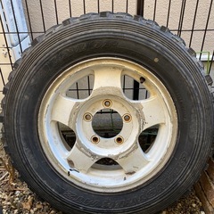 ジムニー　
ja11純正アルミ&ダンロップmt2   195r16 の画像