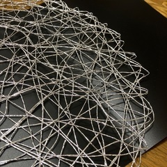 【大阪市中央区】新品未使用　LAKORE アルミランチョンマット　シルバー　インテリア雑貨の画像