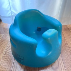 バンボ ベビーチェア 青 使用感あり の画像