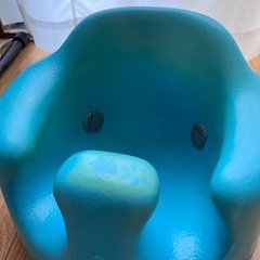 バンボ ベビーチェア 青 使用感あり の画像