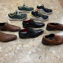 革靴3足、スニーカー2足　中古品の画像