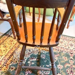 昔の子供用のしっかりした椅子日本製の画像