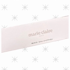ヘアアイロン　ストレート　marie claire コテ　ヘアセットの画像