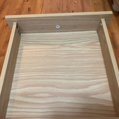 【訳あり】キャスター付き 3段 サイドチェスト／デスクワゴン（木目調）W40×D40×H60の画像