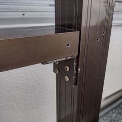 観音寺 アルミ 角材 角パイプ パネル骨材 ガレージ DIY 物置 バルコニー 部材 補強材 倉庫の画像