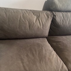 無印良品　2.5シーター　ブラウン　ソファの画像