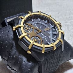 DIESEL DZ1987 ブラック ゴールド 腕時計の画像