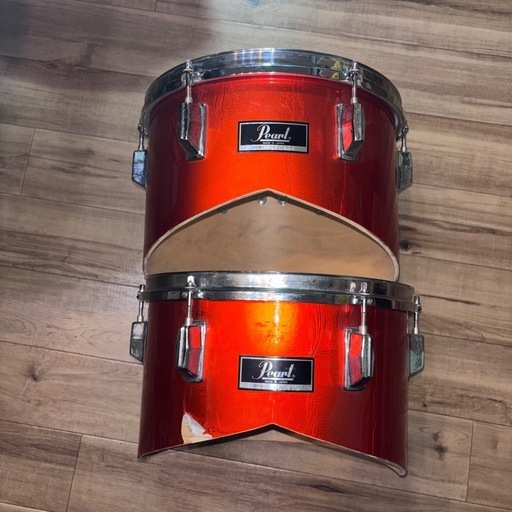 PEARL パール ジャパン ヴィンテージ シングルヘッド タム 2個セット タムタム ドラム セット MADE IN JAPAN
