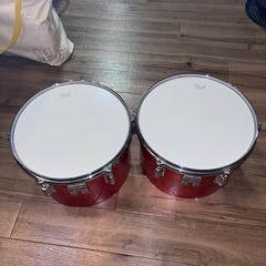 PEARL パール ジャパン ヴィンテージ シングルヘッド タム 2個セット タムタム ドラム セット MADE IN JAPAN
の画像
