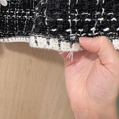 ツイード　ブラック　ジャケット　アウターの画像