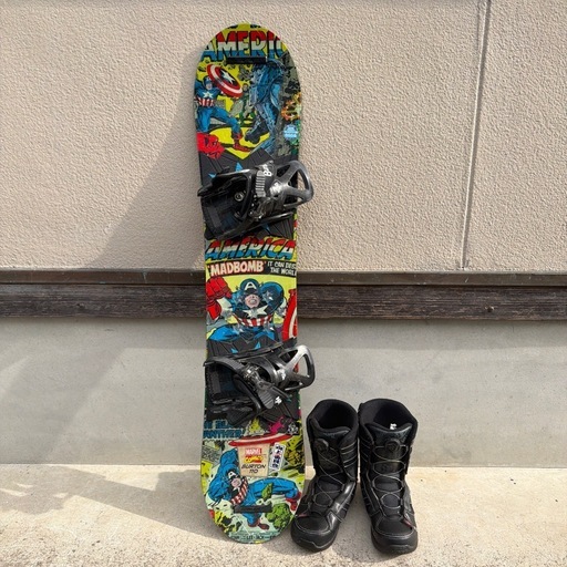 Burton スノーボード Marvelデザイン セット コレクション 110 キッズ