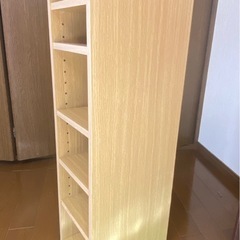 木製のオープンラック／本棚の画像