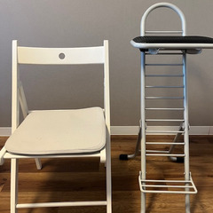 折りたたみ、高さ可変パイプ椅子の画像