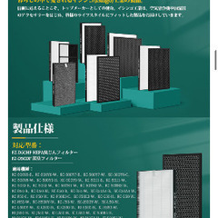 SHARP 空気清浄機　フィルターの画像