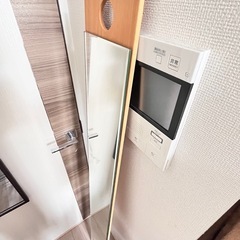 未使用　全身鏡 スリムミラー 150cm（幅18cm）北欧風 ナチュラルの画像