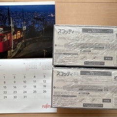 ティッシュペーパー5箱を4個と、カレンダーお値下げ無しで先着順
での画像