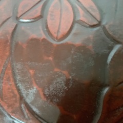 昭和レトロ　鎌倉彫風　長盆　持ち手付　トレー　大きい　お盆　盆の画像