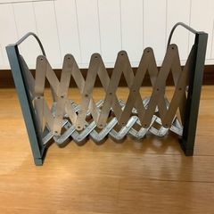 超希少　昭和レトロ　蛇腹式本立て　ブックエンド　ヴィンテージ　アンティークの画像