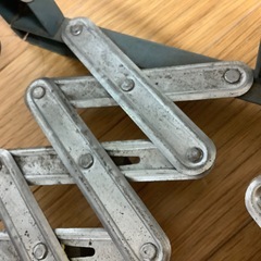 超希少　昭和レトロ　蛇腹式本立て　ブックエンド　ヴィンテージ　アンティークの画像