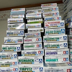 タミヤ　戦艦プラモデル195個　の画像