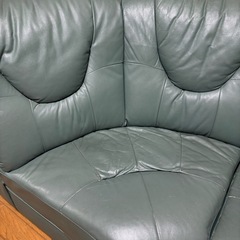 【譲ります】本革コーナーソファー　3人掛けの画像