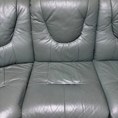 【譲ります】本革コーナーソファー　3人掛けの画像