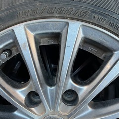 195/80R15, グッドイヤータイヤ,2015年,アルミホイル4本セットの画像