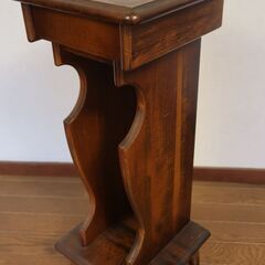 電話台　花台　キャビネット引出し付き　カリモク　コロニアル　karimokuの画像