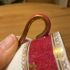 ウェッジウッド　コロンビア　パウダールビー　デミタスカップ&ソーサーの画像