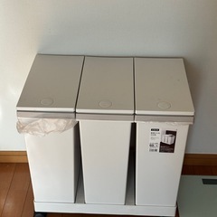 横型3分別 プッシュペールワゴン(60L)/ゴミ箱の画像
