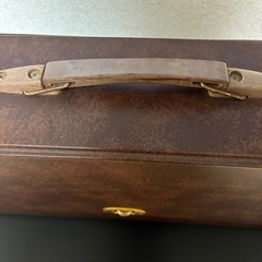 【アンティーク調】高級感のある大型収納ケース（昭和レトロ・英会話教材用）の画像