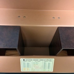 【アンティーク調】高級感のある大型収納ケース（昭和レトロ・英会話教材用）の画像