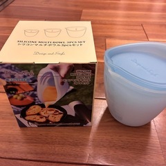 重ねて収納できる シリコンマルチボウル 3個セット ×2セットの画像