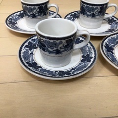 コーヒーカップ&ソーサーの5点セットの画像