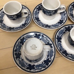 コーヒーカップ&ソーサーの5点セットの画像