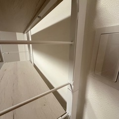 ニトリ　エヌポルダ　突っ張り収納　シェルフ　ハンガーラックの画像