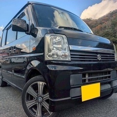 初売り2日から‼️オートマ車‼️月々9千円〜分割可‼️働くくるま軽バン入りました！車検2年付き！【名義変更代込み】大人気☆スズキ エブリイワゴン☆Bluetoothナビ付き☆走行中DVD見れます☆両側スライドドア☆ドラレコ付き☆社外アルミ☆実用性がバツグン！事故修復歴無し☆そのまま乗って帰れます！③山口広島の画像