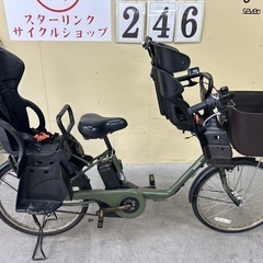 246　丁寧に整備済　新基準パナソニックギュットアニーズ電動アシスト自転車22インチ中古車の画像