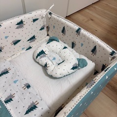 【あげます】ベビーベッド ベッドinベッド 3点セットの画像