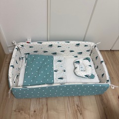 【あげます】ベビーベッド ベッドinベッド 3点セットの画像