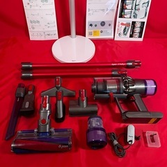 ダイソン③SV14V11純正スタンド ２ヘッドから選択 長さ違う２本のパイプ装備の画像