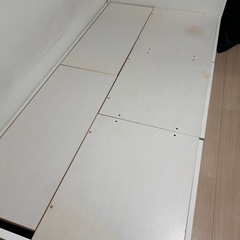 【大容量収納・コンセント付き】すのこチェストベッドフレームの画像