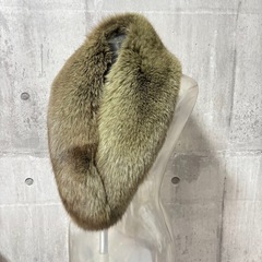【美品】ファー　毛皮　マフラー　ストール　成人式　振袖　着物　洋服　小物　アイテム　ネックウォーマーの画像