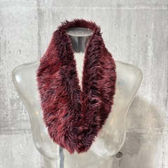 【美品】ファー　毛皮　マフラー　ストール　成人式　振袖　着物　洋服　小物　アイテム　ネックウォーマーの画像