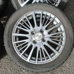 【大阪/直接手渡し限定！】冬用スタットレス/軽自動車・Ｎ－ＢＯＸとかタントとか…/１５インチアルミホイール・４.５Ｊ /ＰＣＤ１００・４本セット！・スタットレスタイヤ２１年（ＮＡＮＫＡＮＧ）ナンカン製・６～７分山【中古現状品】の画像