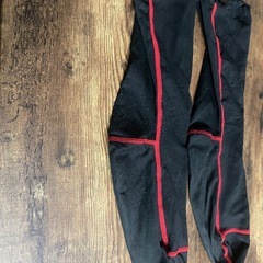 1／3処分　靴下の上に履く靴下　ウォームソックス　LL 黒　使用感ありの画像