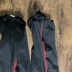 1／3処分　靴下の上に履く靴下　ウォームソックス　LL 黒　使用感ありの画像