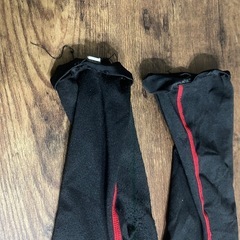 1／3処分　靴下の上に履く靴下　ウォームソックス　LL 黒　使用感ありの画像